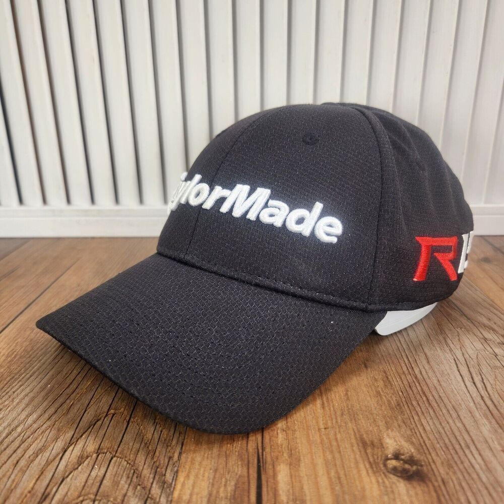 TaylorMade R15 AeroBurner Golf A-Flex Sz L/XL Hat Cap Black White Sport Athletic